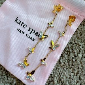 Kate spade social butterfly linear earrings